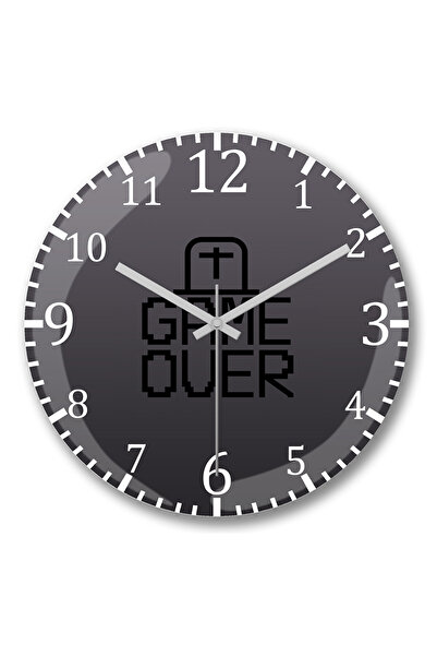 BASKI DÜNYASI بلوسا لعبة على مدار الساعة الزجاج الحقيقي المنحني