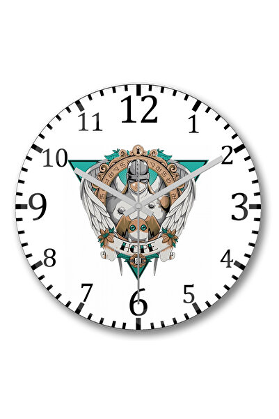 BASKI DÜNYASI Ceas de perete Angemon Hope din sticlă autentică bombată