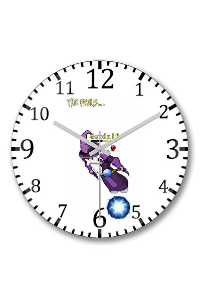 BASKI DÜNYASI Ceas de perete Red Skull The feels Tibia din sticlă autentică b...