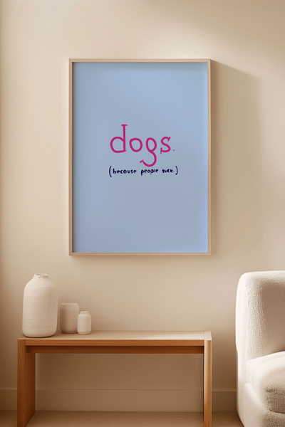 Alf Portraits DOGS Because People Suck Çerçevesiz Poster