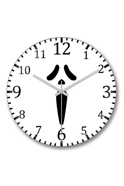 BASKI DÜNYASI Ceas de perete Scream din sticlă autentică bombată