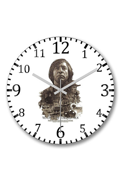 BASKI DÜNYASI ساعة حائط Onde Os Fracos Nao Tem Vez من الزجاج الحقيقي المنحني