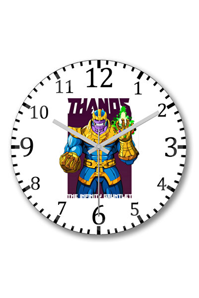 BASKI DÜNYASI Ceas de perete Thanos din sticlă autentică bombată