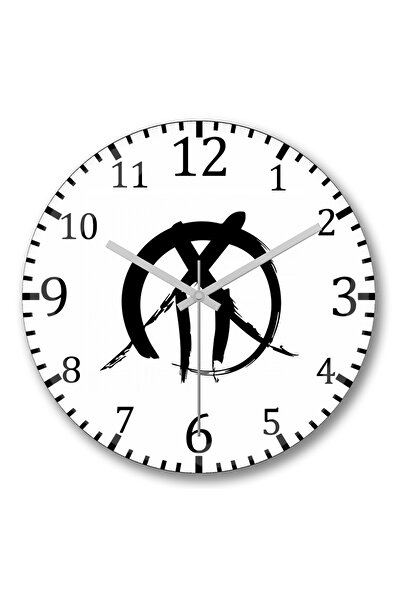 BASKI DÜNYASI ساعة حائط كابانيري حصن حديدي من الزجاج الحقيقي المنحني