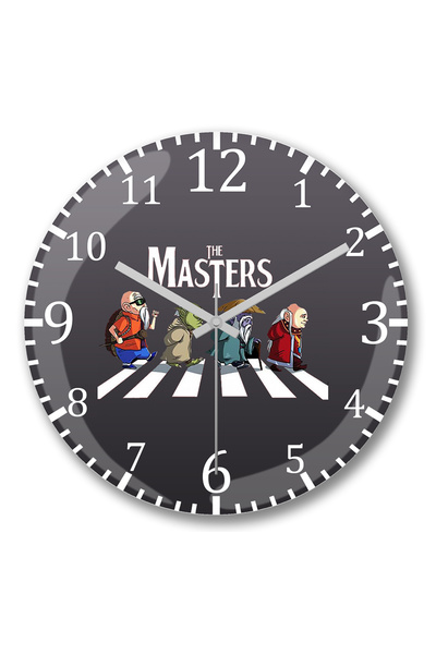 BASKI DÜNYASI Ceas de perete The Masters din sticlă autentică bombată