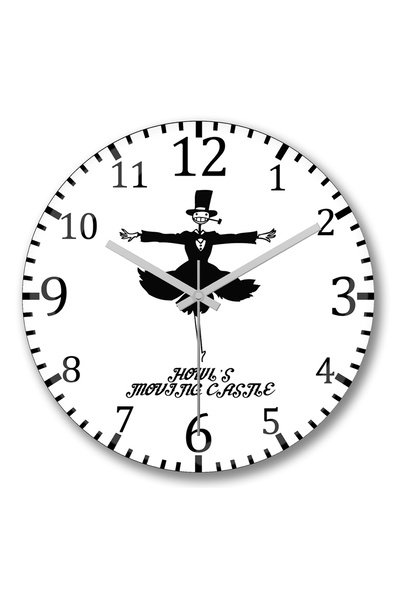 BASKI DÜNYASI Ceas de perete Howl's Moving Castle2 din sticlă autentică bombată