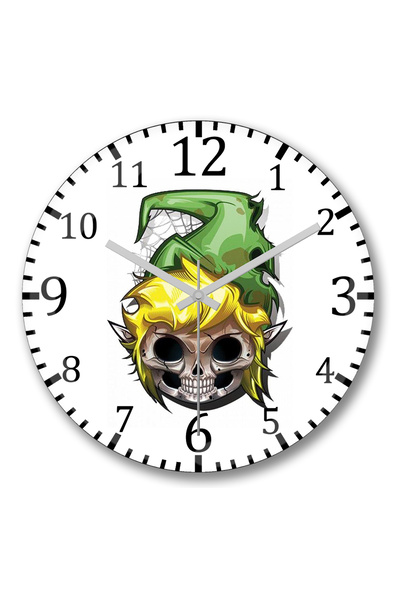 BASKI DÜNYASI Ceas de perete Zelda Game Over din sticlă autentică bombată