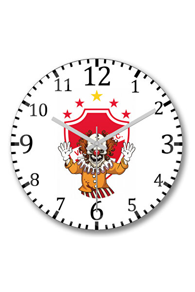 BASKI DÜNYASI ساعة حائط فيلا نوفا من الزجاج الحقيقي المنحني