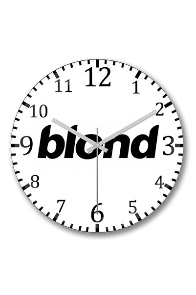 BASKI DÜNYASI ساعة حائط أشقر من الزجاج الحقيقي المنحني