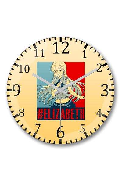 BASKI DÜNYASI Ceas de perete The Seven Deadly Sins Elizabeth din sticlă de ve...