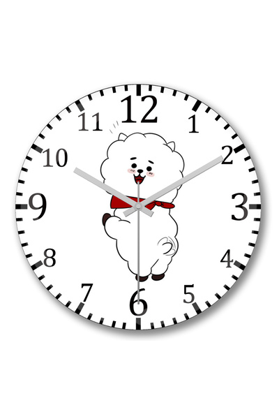 BASKI DÜNYASI Ρολόι τοίχου Bts Groovy RJ με κυρτό γυαλί