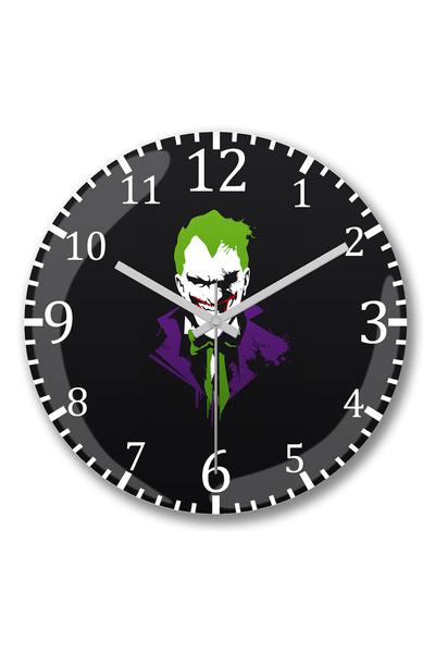 BASKI DÜNYASI Ceas de perete Coringa din sticlă autentică bombată