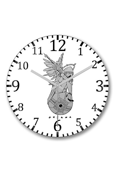 BASKI DÜNYASI ساعة حائط أوريانا من الزجاج الحقيقي المنحني