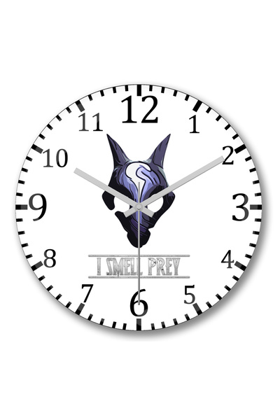 BASKI DÜNYASI Ceas de perete I Smell Prey Kindred din sticlă autentică bombată