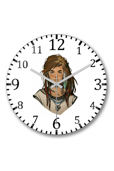BASKI DÜNYASI Ceas de perete Aloy Horizon Zero Dawn din sticlă autentică bombată
