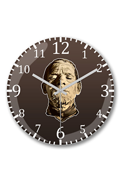 BASKI DÜNYASI Ceas de perete The Mummy Desert Tones Version din sticlă autent...