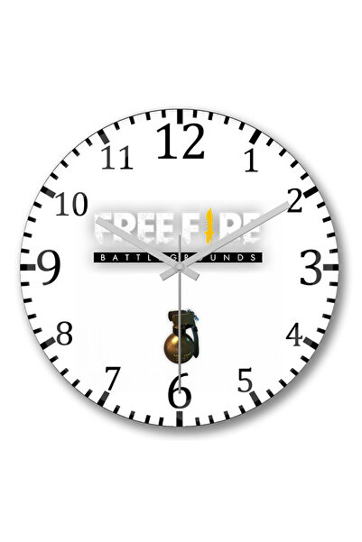 BASKI DÜNYASI ساعة حائط قنبلة نارية مجانية من الزجاج الحقيقي المنحني