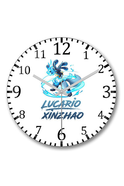 BASKI DÜNYASI ساعة حائط لوكاريو من الزجاج الحقيقي المنحني