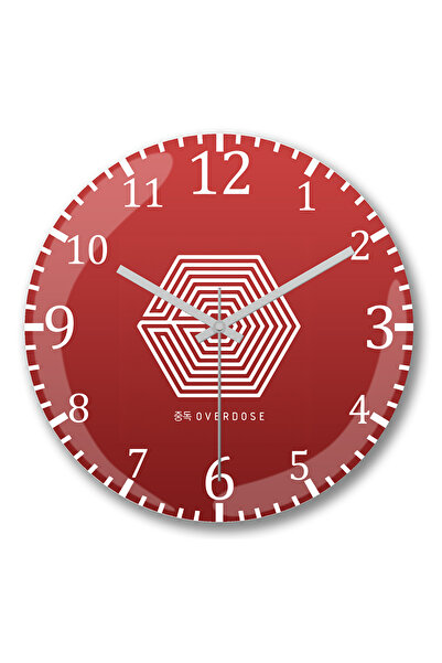 BASKI DÜNYASI Ceas de perete Exo Overdose 2 din sticlă autentică bombată