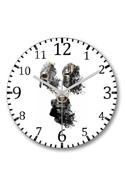 BASKI DÜNYASI Ceas de perete For Honor din sticlă autentică bombată