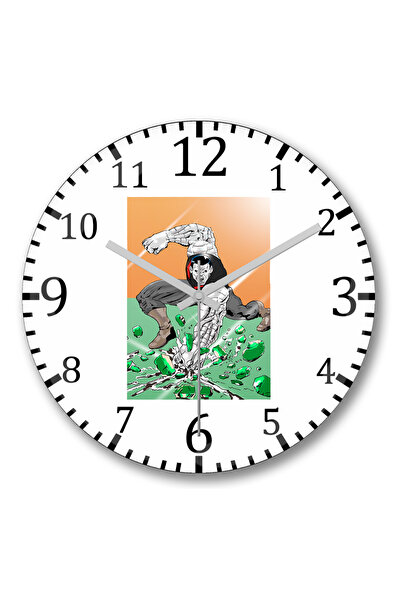 BASKI DÜNYASI Ceas de perete X-Men Colossus din sticlă autentică bombată