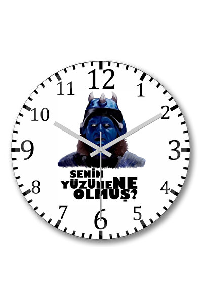 BASKI DÜNYASI Ce a întâmplat cu fața ta, Gora? Ceas de perete din sticlă aute...