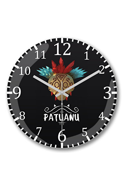 BASKI DÜNYASI Mascara Patuanu Ceas de perete Bombeli din sticlă autentică