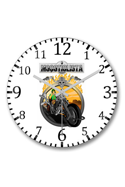 BASKI DÜNYASI ساعة حائط Chaves O Moçoticlista من الزجاج الحقيقي المنحني