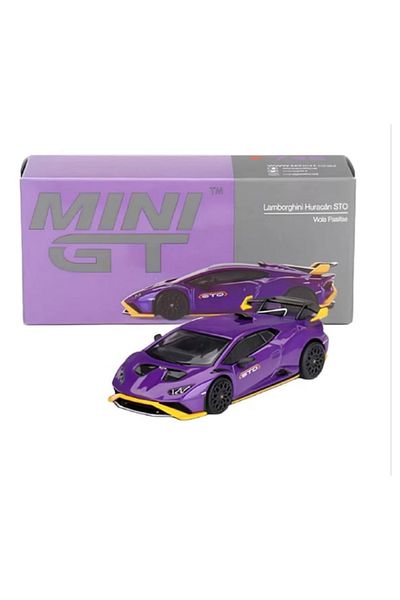 mini gt 1/64 Lamborghini Huracán Sto - Viola Pasifae Model Car
