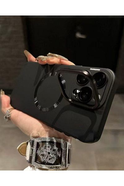 KILIF HOUSE حافظة متوافقة مع هاتف Iphone 14 Pro Max مع حامل وواقي عدسة ويدعم Plasma Magsafe
