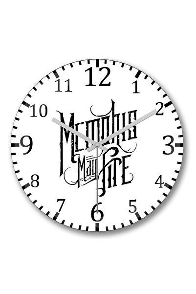 BASKI DÜNYASI Ceas de perete Memphis May Fire din sticlă autentică bombată