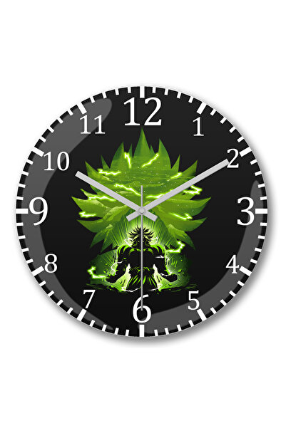 BASKI DÜNYASI برولي ساعة الحائط الأسطورية من الزجاج الحقيقي المنحني