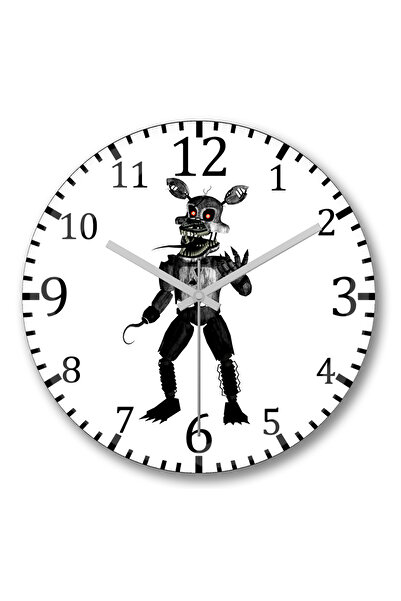 BASKI DÜNYASI ساعة حائط نينجا من الزجاج الحقيقي المنحني