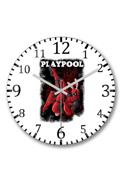 BASKI DÜNYASI ساعة حائط بلايبول من الزجاج الحقيقي المنحني