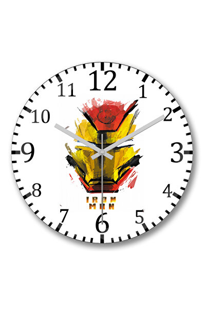 BASKI DÜNYASI ساعة حائط نادي القتال من الزجاج الحقيقي المنحني