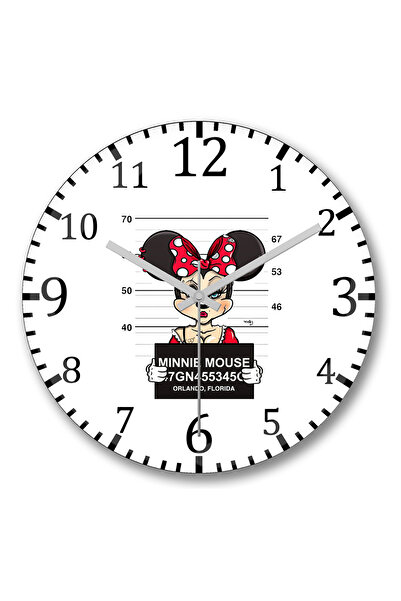 BASKI DÜNYASI Ceas de perete Minions Wolvenion1 din sticlă autentică bombată