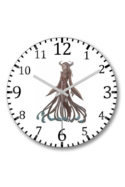 BASKI DÜNYASI Ceas de perete Queen Leviathan Subnautica din sticlă autentică bombată