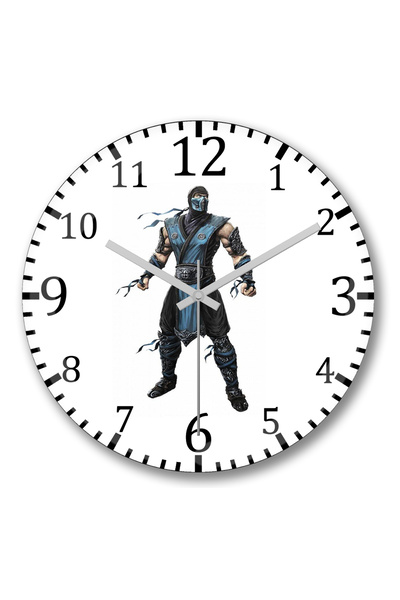 BASKI DÜNYASI ساعة حائط تحت الصفر من الزجاج الحقيقي المنحني