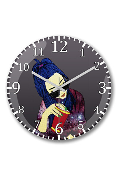 BASKI DÜNYASI Ceas de perete Wear The Universe Feminina 2 din sticlă autentic...