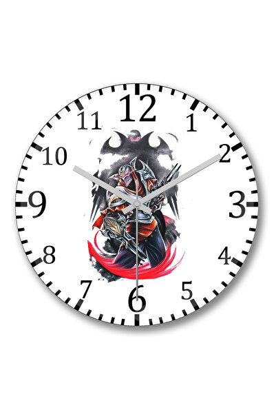 BASKI DÜNYASI Ceas de perete Zed Shuriken din sticlă autentică bombată