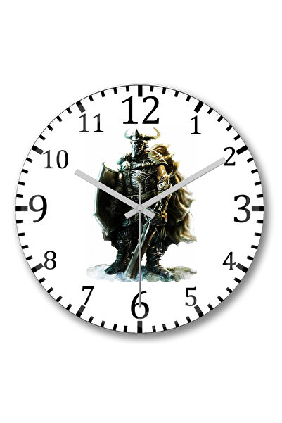 BASKI DÜNYASI Ceas de perete viking din sticlă autentică bombată