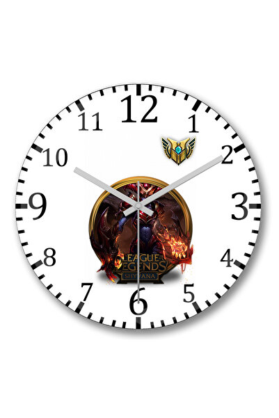 BASKI DÜNYASI Ceas de perete Shyvanna din sticlă autentică bombată