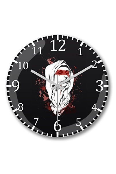 BASKI DÜNYASI ساعة حائط ساجرادو فيمينينو من الزجاج الحقيقي المنحني