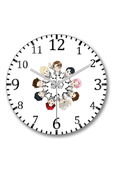 BASKI DÜNYASI Ceas de perete Exo3 din sticlă autentică bombată