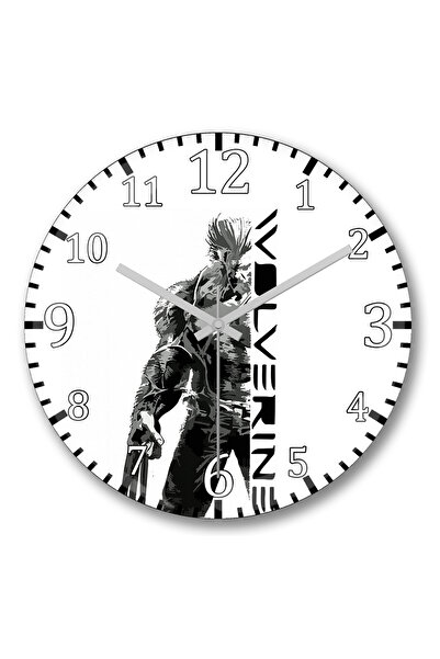 BASKI DÜNYASI Ceas de perete Herois Wolverine din sticlă autentică bombată