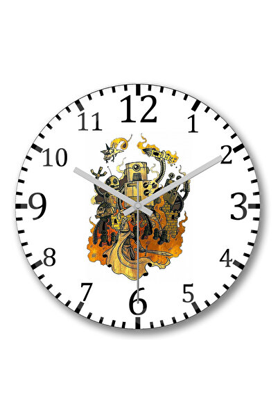 BASKI DÜNYASI Ceas de perete Itachi Uchiha Naruto din sticlă autentică bombată