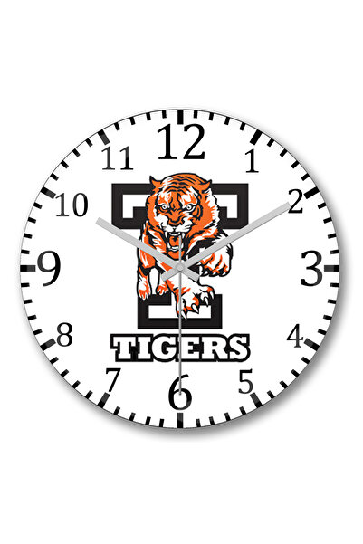 BASKI DÜNYASI ساعة حائط تيك توك من الزجاج الحقيقي المنحني