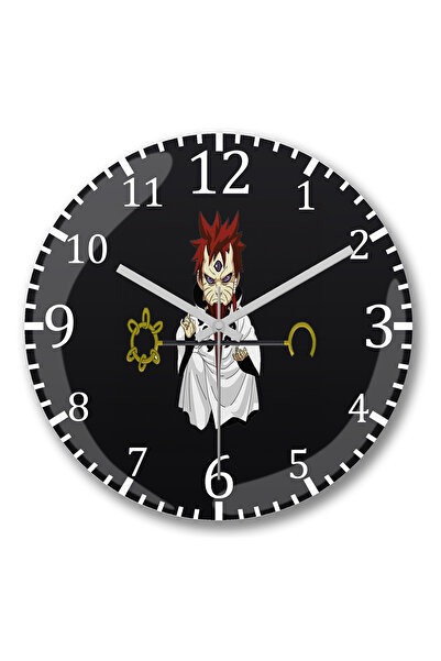 BASKI DÜNYASI ساعة حائط هاجورومو من الزجاج الحقيقي المنحني