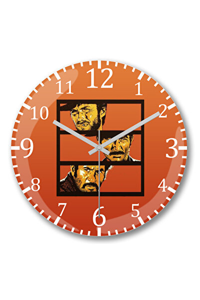 BASKI DÜNYASI ساعة حائط ذات رسم توضيحي جيد وردي وقبيح من الزجاج الحقيقي