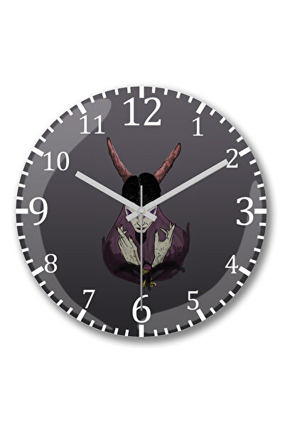 BASKI DÜNYASI ساعة حائط ماليفولا من الزجاج الحقيقي المنحني